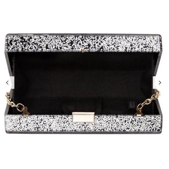 John Lewis Glitter Clutch Box Bag - Picture 8 of 13